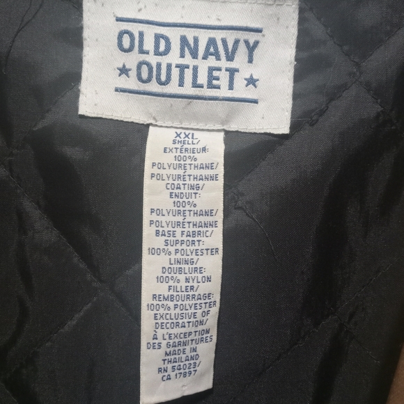 Vtg Barn Jacket Chore Coat Tan Jacket Brown Corduroy Collar Old Navy XXL - Picture 10 of 11